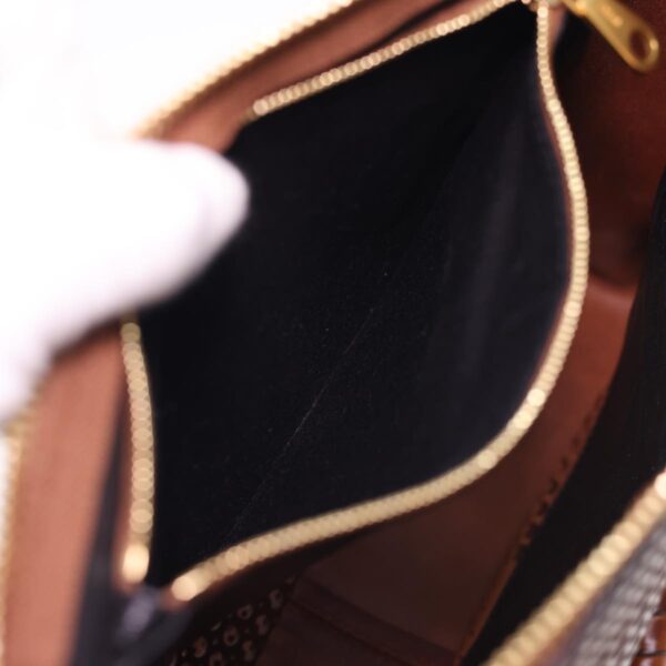Chloe Punching Mercy Hand Bag Leather 2way Brown am4269