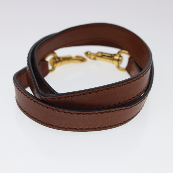 Chloe Punching Mercy Hand Bag Leather 2way Brown am4269