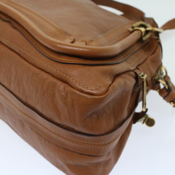 Chloe Paraty Shoulder Bag Leather 2way Brown am4763