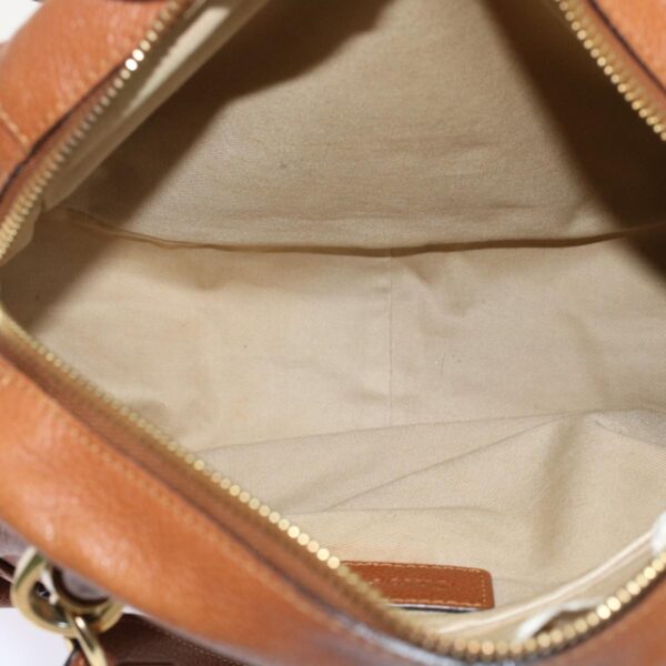 Chloe Paraty Shoulder Bag Leather 2way Brown am4763
