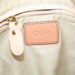Chloe Paraty Hand Bag Leather 2way Brown 02-11-50 am4850