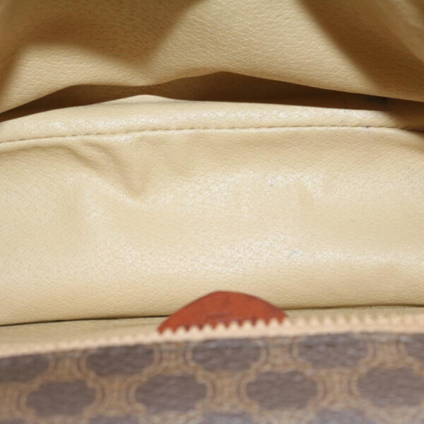 CELINE Macadam Canvas Hand Bag Brown  ar5139