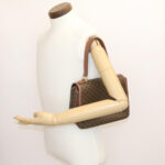 CELINE Macadam Canvas Hand Bag Brown  ar5139