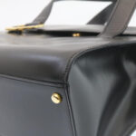 CELINE Shoulder Bag Leather Black  ar5783