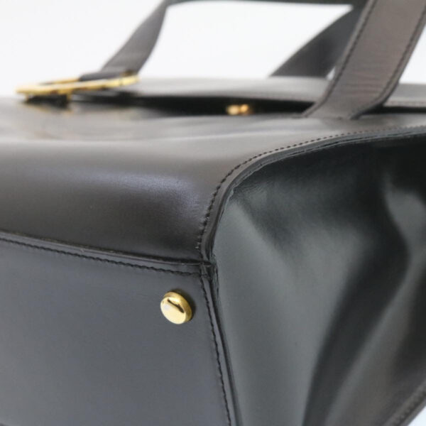 CELINE Shoulder Bag Leather Black  ar5783