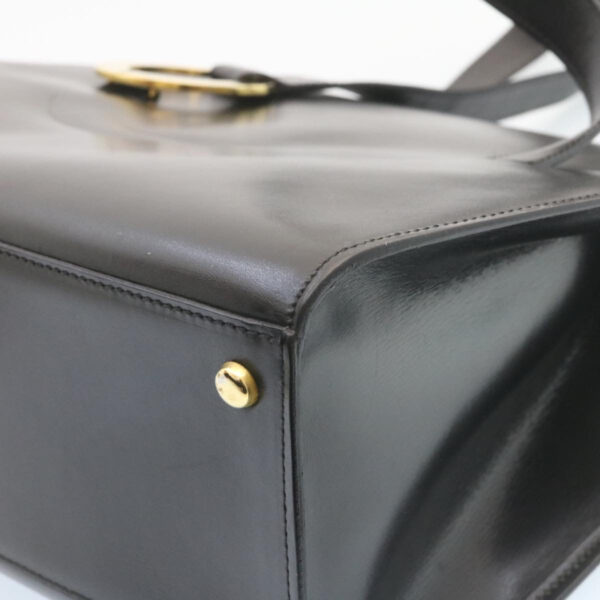 CELINE Shoulder Bag Leather Black  ar5783