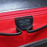 CELINE Shoulder Bag Leather Black  ar5783