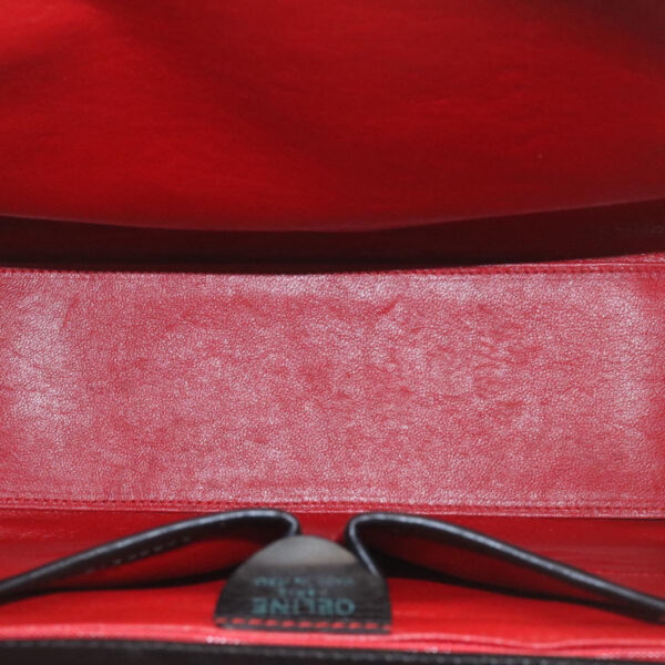 CELINE Shoulder Bag Leather Black  ar5783