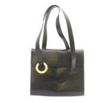 CELINE Shoulder Bag Leather Black  ar5783