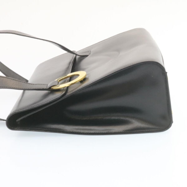 CELINE Shoulder Bag Leather Black  ar5783