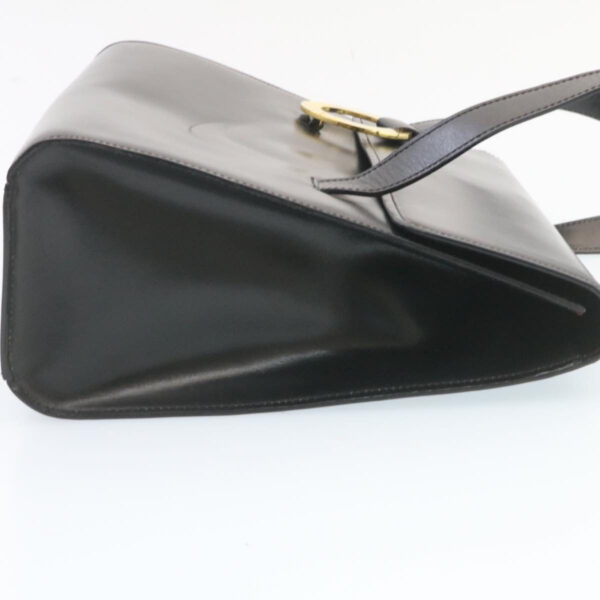 CELINE Shoulder Bag Leather Black  ar5783