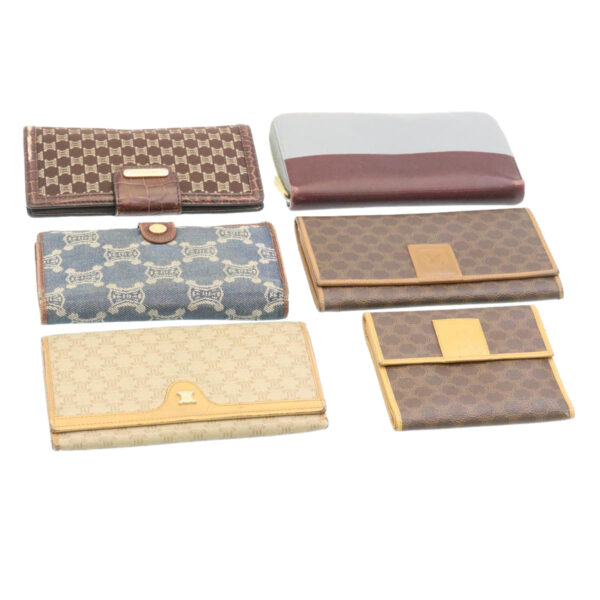 CELINE Macadam Wallet 6Set Blue Black Brown  ar5849