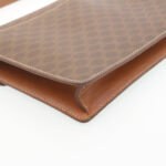 CELINE Horse Carriage Macadam Canvas Shoulder Bag Brown  ar6197