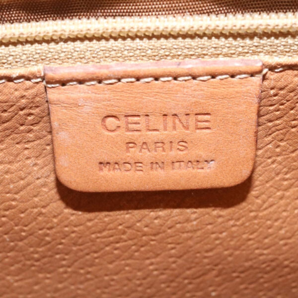 CELINE Horse Carriage Macadam Canvas Shoulder Bag Brown  ar6197