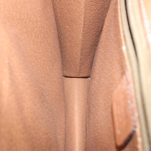 CELINE Horse Carriage Macadam Canvas Shoulder Bag Brown  ar6197