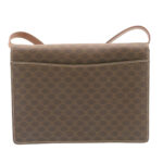 CELINE Horse Carriage Macadam Canvas Shoulder Bag Brown  ar6197