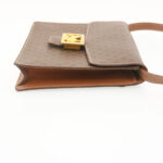 CELINE Horse Carriage Macadam Canvas Shoulder Bag Brown  ar6197