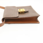 CELINE Horse Carriage Macadam Canvas Shoulder Bag Brown  ar6197