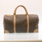 CELINE Macadam Canvas Hand Bag Boston Bag 2Set Brown Beige  ar6340