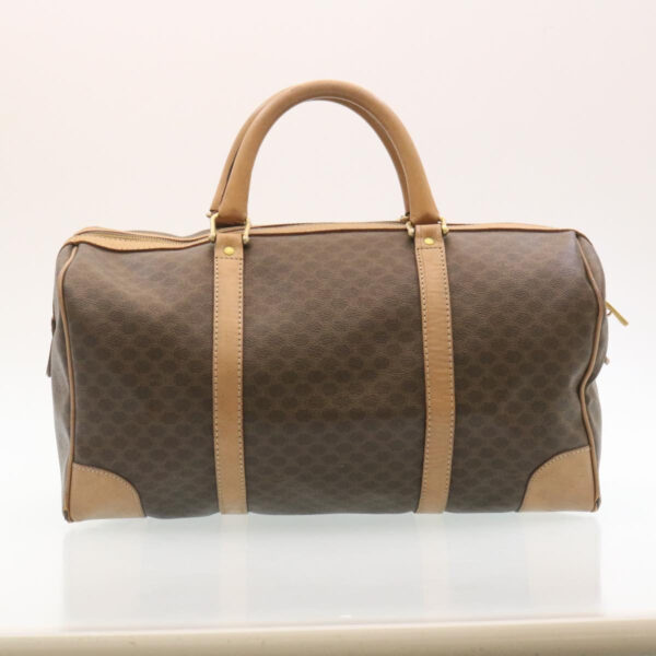 CELINE Macadam Canvas Hand Bag Boston Bag 2Set Brown Beige  ar6340