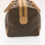 CELINE Macadam Canvas Hand Bag Boston Bag 2Set Brown Beige  ar6340