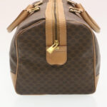 CELINE Macadam Canvas Hand Bag Boston Bag 2Set Brown Beige  ar6340
