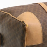 CELINE Macadam Canvas Hand Bag Boston Bag 2Set Brown Beige  ar6340