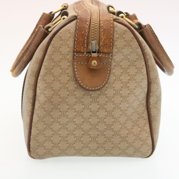 CELINE Macadam Canvas Hand Bag Boston Bag 2Set Brown Beige  ar6340