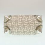 CELINE Horse Carriage Hand Bag PVC Leather Gray  ar6608