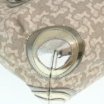 CELINE Horse Carriage Hand Bag PVC Leather Gray  ar6608