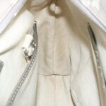 CELINE Horse Carriage Hand Bag PVC Leather Gray  ar6608