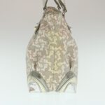CELINE Horse Carriage Hand Bag PVC Leather Gray  ar6608