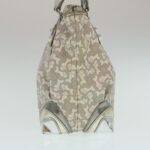CELINE Horse Carriage Hand Bag PVC Leather Gray  ar6608