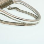 CELINE Horse Carriage Hand Bag PVC Leather Gray  ar6608