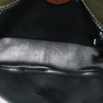CELINE Shoulder Bag Leather Gray Brown  ar6880