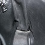 CELINE Shoulder Bag Leather Gray Brown  ar6880