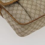 CELINE Macadam Canvas Shoulder Bag Beige Brown  ar7069