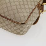 CELINE Macadam Canvas Shoulder Bag Beige Brown  ar7069