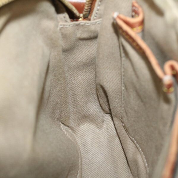 CELINE Macadam Canvas Shoulder Bag Beige Brown  ar7069