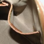 CELINE Macadam Canvas Shoulder Bag Beige Brown  ar7069
