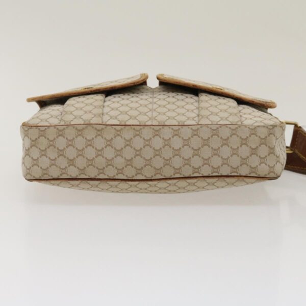 CELINE Macadam Canvas Shoulder Bag Beige Brown  ar7069