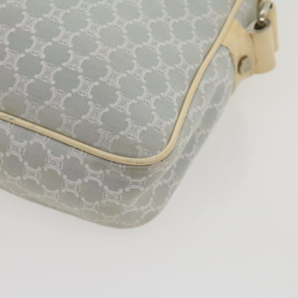 CELINE Macadam Canvas Shoulder Bag Light Blue  ar7070
