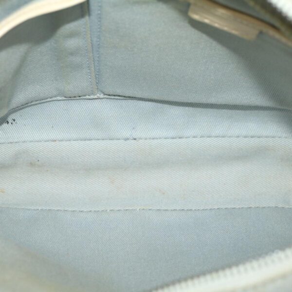 CELINE Macadam Canvas Shoulder Bag Light Blue  ar7070