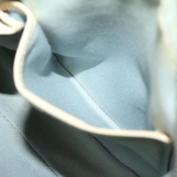 CELINE Macadam Canvas Shoulder Bag Light Blue  ar7070