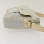 CELINE Macadam Canvas Shoulder Bag Light Blue  ar7070