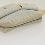 CELINE Macadam Canvas Shoulder Bag Light Blue  ar7070