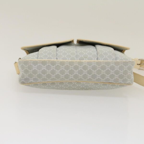 CELINE Macadam Canvas Shoulder Bag Light Blue  ar7070