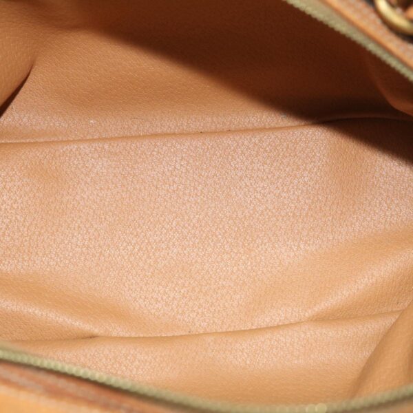 CELINE Macadam Canvas Hand Bag PVC Leather Brown  ar7121