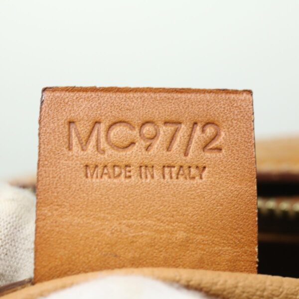 CELINE Macadam Canvas Hand Bag PVC Leather Brown  ar7121