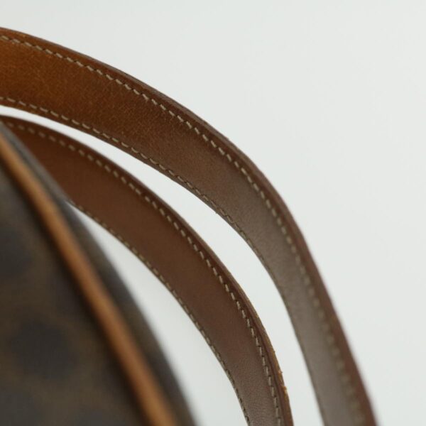 CELINE Macadam Canvas Hand Bag PVC Leather Brown  ar7121